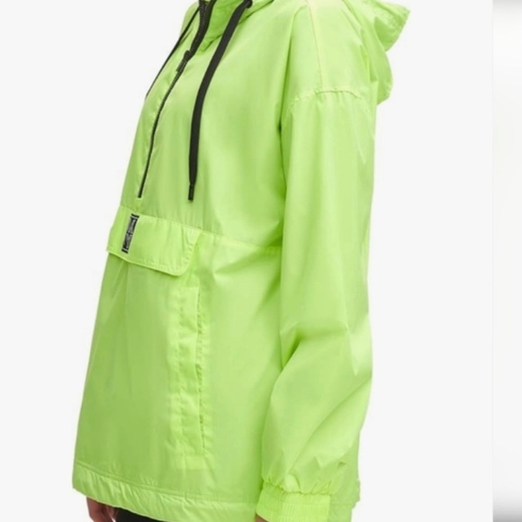 DKNY Women's Bright Green Hooded Ski Jacket - Picture 2 of 2
